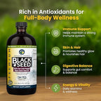Amazing Herbs Premium Black Seed Oil - Cold Pressed Nigella Sativa Aids in Digestive Health, Immune Support, Brain Function, Joint Mobility, Gluten Free, Non GMO - 16 Fl Oz
