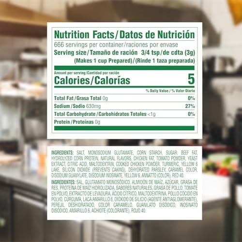 Knorr Professional Caldo de Tomate, Tomato Bouillon with Chicken Flavor Granulated Base, Bouillon as a Base, Marinade, Flavor Enhancer, Shelf Stable Convenience, 0g Trans Fat, 4.4 lbs, Pack of 4