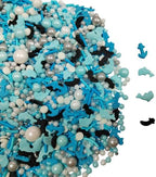 Ocean Sprinkles for Cake Decorating, Under the Sea Cake Decorations, Edible Dolphin Anchor Fish Pearl Sugar Sprinkle for Baking Cupcake Toppers Cookie Decorations Sea Theme Birthday Party Supplies