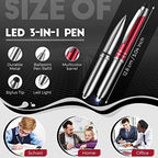 Chinco 5 Pieces Stylus Pen for Touchscreen Devices Multi-Function Capacitive Pen with LED Flashlight 3 in 1 Invisible Metallic Ink Tools with Light(Multicolor)