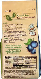 English Scone Mix, Wild Blueberry by Sticky Fingers Bakeries – Easy to Make English Scones Fresh Baked, Makes 12 Scones (1pk)