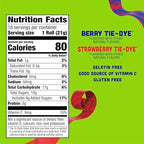 Fruit By The Foot Fruit Flavored Snacks, Berry Tie-Dye & Strawberry Tie-Dye, Family Pack, 18 Rolls, 13.5 oz