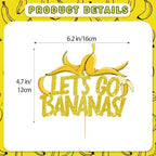 Let's Go Bananas Cake Topper Banana Cake Decorations Banana Party Decorations Banana Decor Banana Birthday Decorations