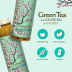 Arizona Green Tea with Ginseng and Honey, 16 Fl Oz (Pack of 12)