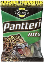 12 Bags x 180g of Fazer Pantteri Mix - Salty Liquorice - Salmiak - Fruity - Wine Gums - Candies - Sweets