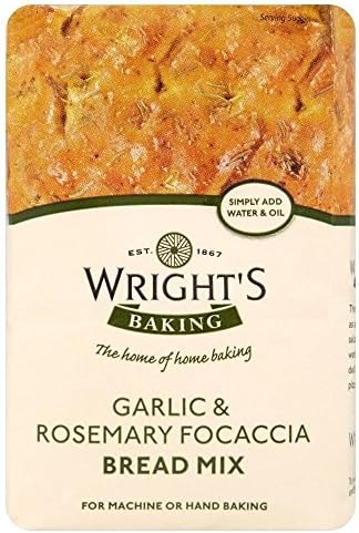 Wright's Garlic & Rosemary Focaccia Bread Mix (500g) - Pack of 2