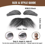 Old Man Mustache and Eyebrows,Fake Hair Costume Accessories for 100 Days of School, Book Day, Grandpa Dress Up and Cosplay