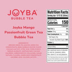 Joyba Bubble Tea Mango Passion Fruit Green Tea, 4 Pack, 12 fl. oz. Cups