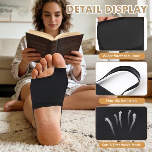Ball of Foot Cushions for Women - Wide Metatarsal Pads for Morton's Neuroma, Metatarsalgia - Gel Foot Pads