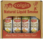 Colgin Liquid Smoke Bundle – Hickory, Mesquite, Apple, & Pecan Flavors (4 oz each) for Home Cooks and BBQ Enthusiasts | Assorted Organic Liquid Smoke for Cooking, Grilling, & Marinades (4 pack)