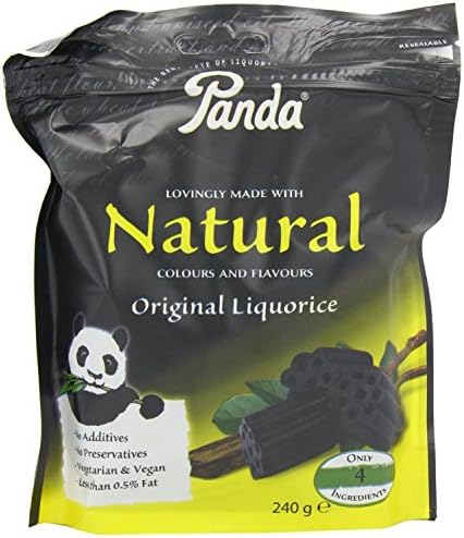 Panda Liquorice Cuts Bag 240 g (Pack of 6)