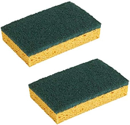 Spontex - Grease Remover Sponge - 2 Green Scouring Sponges - Grease Protection