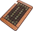 Henri- Far Infrared 4 Amethyst, 25 Jade, 26 Tourmaline Bead Heat Stone Mat (32" L x 20" W) - Adjustable Temperature - Heating Pad