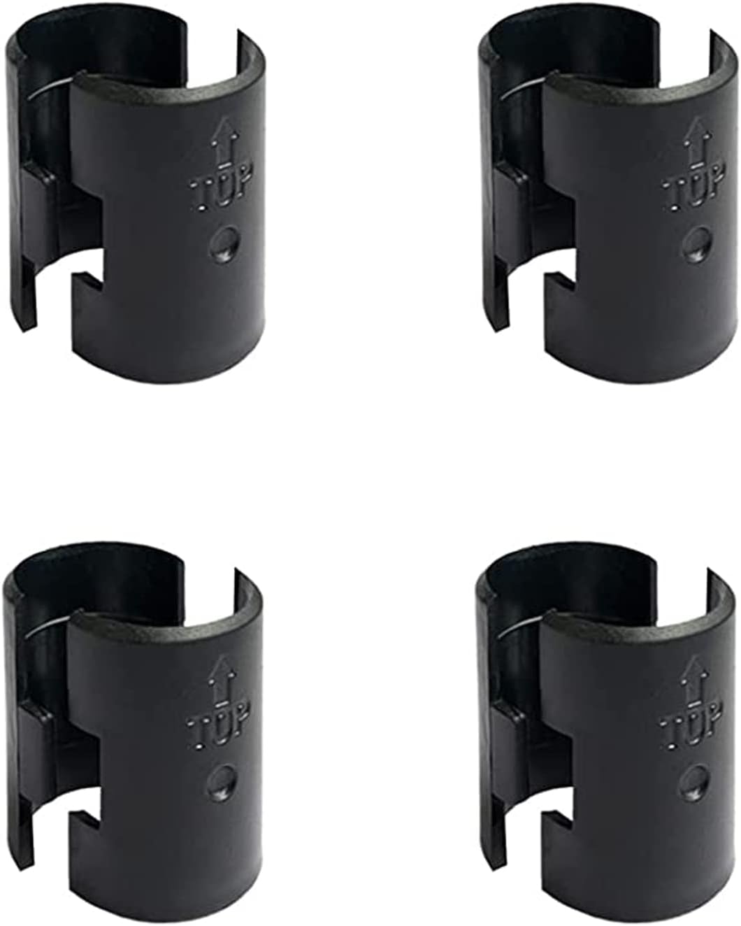 8 Pcs Wire Shelf Clips for 1" Post - 4 Pairs of Wire Rack Lock Clip Replacements for Metal Shelving Sleeves System
