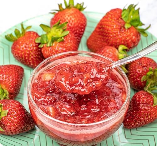 Generic Strawberry Dessert sundae Topping 72 oz Made in USA.. Good For Pies, Cakes, Pastries, Ice Cream and Dessert Topping, Pancake or Waffle Spread | Made with Fresh Real Fruit
