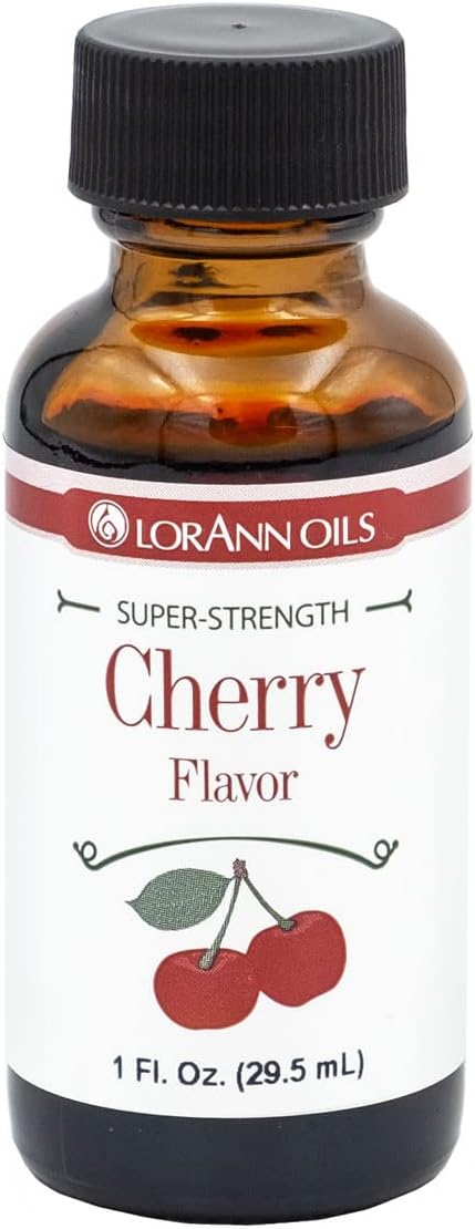 LorAnn Oils Super Strength Flavoring - Used For Candy Making, Flavoring Extracts, Baking, Hard Candy, and Flavor Oils - Bold, Natural Flavors 4X Stronger Than Extracts - Cherry, 1 fl oz
