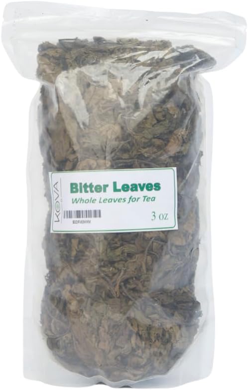 Kovafood Whole Bitter Leaf From West Africa - 3oz I Make Bitter Leaf Leaves Tea I Unmashed I Vernonia Amygdalina I Bitter Tonic