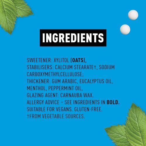 Extra-Strong Eucalyptus 100% Xylitol-Sweetened Multipack Mints, Sugar-Free and Good for Teeth — 24 x 15g Packs