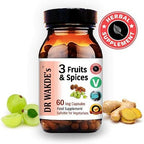 DR WAKDE'S 3 Fruits & Spices Capsules (60 Veg Caps, Digestive Support, Triphala and Trikatu, Ayurvedic Supplement, Vegan, Herbal, All Natural, Made in UK)