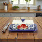 The Pioneer Woman Frontier Rose Butter Dish with Lid, Salt and Pepper Shaker Set and Gravy Boat, 5 Piece Set