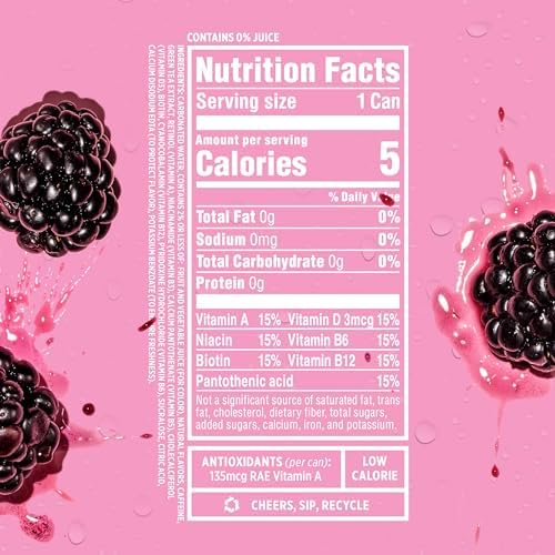 Sparkling Ice Black Raspberry Flavored Sparkling Waters with Antioxidants, Vitamins, and Zero Sugar (16 fl oz Cans, 12 Count) + (17 fl oz Bottles, 12 Count)