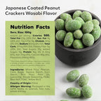 NUTS U.S. - Japanese Style Coated Peanut Crackers | Wasabi Flavor | No Trans Fat and Non-GMO | Natural Snacks | Packed in a Resealable Bag!!! (Wasabi, 3 LBS)