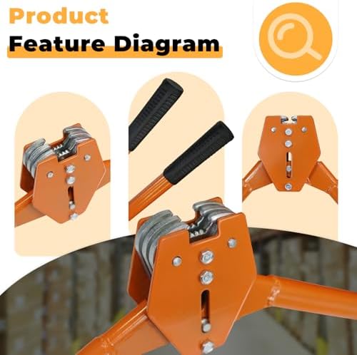 Strapping Sealer/Crimper for 1/2"-5/8" Polypropylene (PP) Polyester Strapping Band Manual Banding Tool with 15” Extended Handle（Orange）