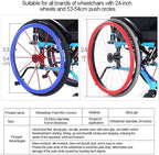 1 Pair 24inch Wheelchair Rear Wheel Cover Protective Sleeve Wheelchair Push Rim Covers Wheelchair Rear Wheel, Improve Grip and Traction