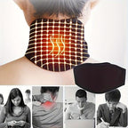 Heated Neck Brace, Neck Stretcher Stand, Ergonomic Neck Support, Cordless Neck Traction Device for Relieving Neck Pain, TMJ, and Muscle Stiffness, Suitable for Home/Office/Travel (Black)