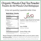 Jiva Organic Traditional Masala Chai Tea Powder Spice Blend 3.5 Ounce - Made with All Organic Spices - Easy Indian Tea Preparation