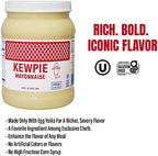KEWPIE Mayonnaise (Product of USA), Authentic Japanese-Style Mayonnaise, Rich & Creamy Umami Flavor, Made With Cage-Free Eggs, Gluten Free, Kosher Condiment, Perfect for Sandwiches, Sushi, Salads & Dips, Bulk Bottle, 64 oz