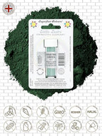 SugarFlair Edible CHRISTMAS GREEN Lustre Powder Food Color Icing Cake Decoration