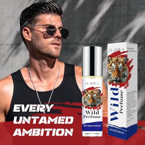 Pheromone-Infused Men's Roll On Perfume - Woody Musk Fragrance for Attraction & Confidence - Long Lasting Essential Oil Rollerball - 10ml Travel-Friendly Scent