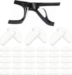 Eyeglass Nose Pads,30 Pack Clear Soft Silicone Adhesive Nose Pads for Glasses and Plastic Frames,Eyeglass Nose Pads Anti Slip to Keep Glasses from Sliding for Eyeglasses & Sunglasses Accessories