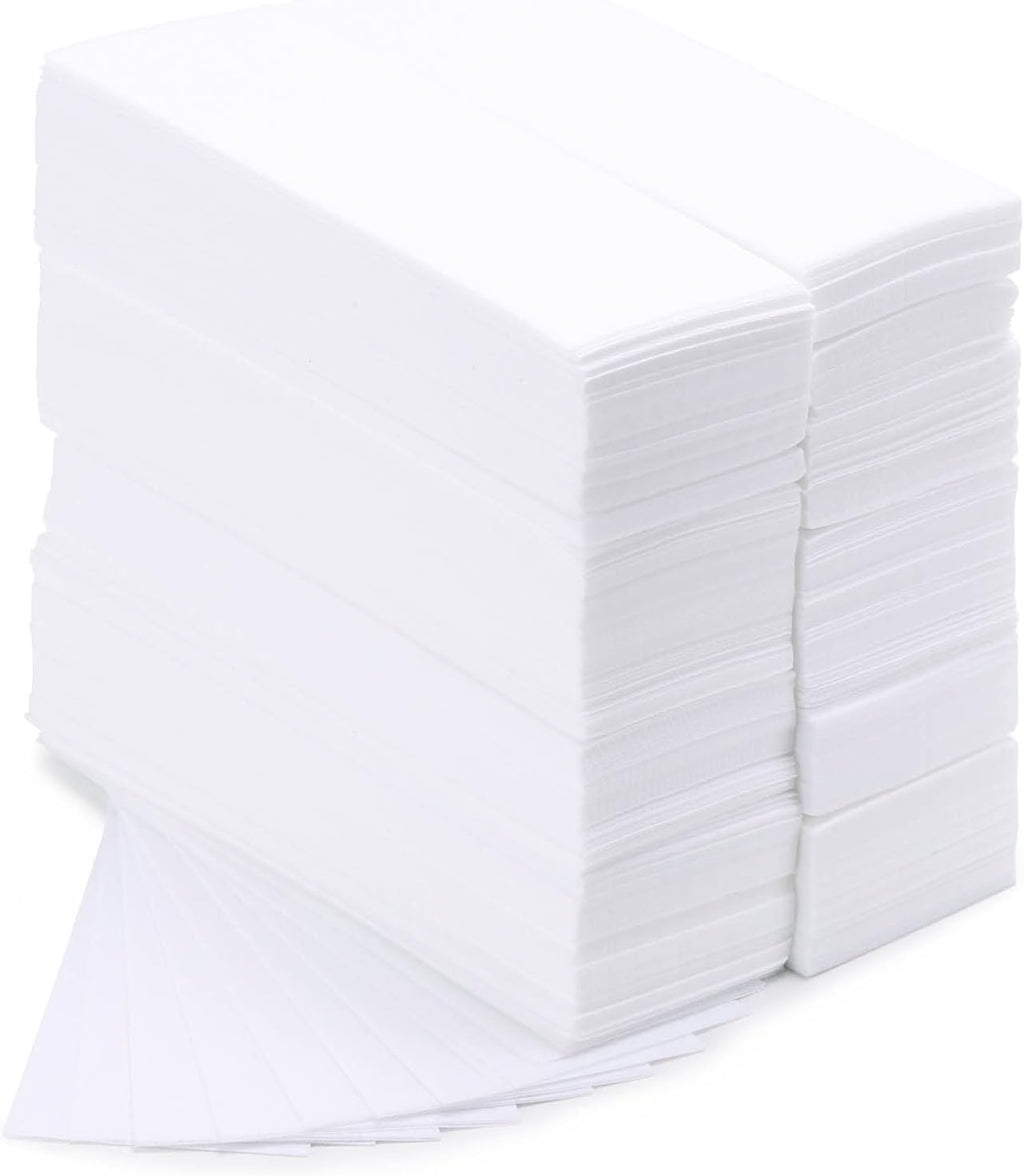 800 Pieces Large Non Woven Wax Strips 7.5 x 2.6 Inches Body and Facial Hair Removal Waxing Strips Soft Waxing Paper Sheets