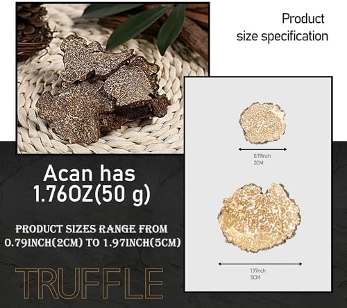 Truffle Slices, Black Summer Truffle Carpaccio, 50g/1.76oz, Natural drying, Thinly Sliced Delicacy, Truffle Gourmet Line, Product of Yuannan (Top Grade)
