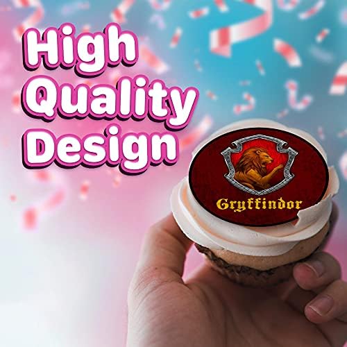 30 x Cupcake Toppers - Wizarding World Inspired Collection of Edible Cake Decorations | Uncut on Wafer Sheet