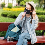 Cute Cat Face Mask, Kawaii Cotton Mouth Masks Reusable Washable Face Mask Anti-Dust Anime Masks for Women Men