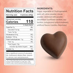 Fathers Day Milk Chocolate Hearts Candy, Pack of 100 Count Small Heart Shaped Chocolates Individually Wrapped, Ideal Mini heart chocolate bulk for Valentines Day, Classroom Exchanges and Sharing with Friends