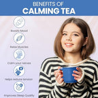 Kintra Foods Calm & Relax Loose Leaf | Herbal Blend With Chamomile, Lavender and Passionflower | Soothing Tea | Caffeine-Free Calming Tea | 60g Jar for Ultimate Relaxation