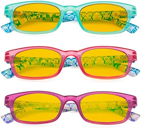 Eyekepper Womens Reading Glasses 3 Pack With comfort Spring Arms Classic Stylish Round Look-Crystal Clear Vision