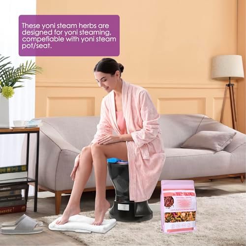 Yoni Steam Herbs for Cleansing,100% Organic V Steam Herbs for Yoni Steaming, Menstrual Support, PH Balance (Pure Plant Formula Has No Perfume and Strong Fragrance)