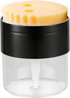 Soap Dispenser Flower Compatible with Scrub Daddy-Refillable Kitchen Sink Pump Dispenser,BPA Free,1PC