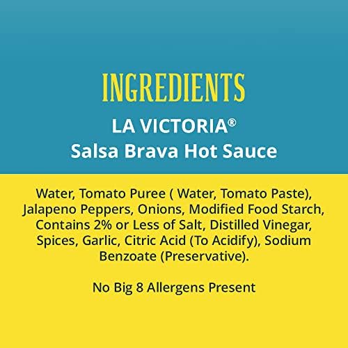 La Victoria Salsa Brava Hot Sauce, 12 Ounce (Pack of 6)