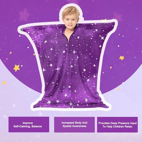 Sensory Body Sock for Kids,Sensory Sack for Relaxation, Focus,Sensory Integration,Body Sock (Small/Medium/Large)