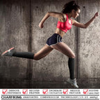 CHARMKING 3 Pairs Open Toe Compression Socks for Women & Men Circulation 15-20 mmHg is Best Support for All Day Wear