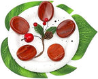 Worry Stones Red Jasper Crystals, Chakra Crystals and Healing Stones, Oval Palm Stone, Thumb Stone, Crystals for Beginners, Spiritual Gifts for Women, Meditation Accessories (1PCS)