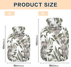 Koala and Leaves Hot Cold Water Bottle with Fleece Cover PVC Hot Water Bag 1 Liter