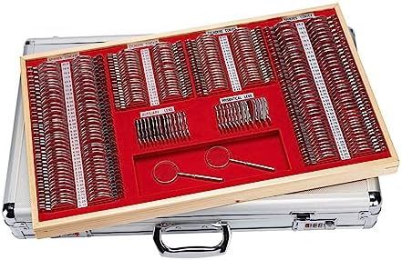 Lens Case Optometry Equipment Optical Metal Rim Prism Trial Lens Set JS-266