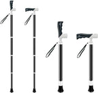 Adjustable Foldable Walking Cane, Hiking Sticks Canes Walking Sticks for Seniors,Telescopic Walking Canes with Anti-Slip Grip, Lightweight Trekking Cane for Hiking, Climbing.